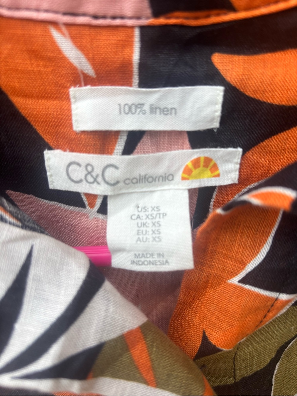 C&C California Linen Women's Top - Picture 3 of 4